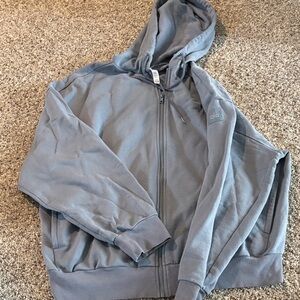 ALO Yoga Charcoal Zip-Up Jacket